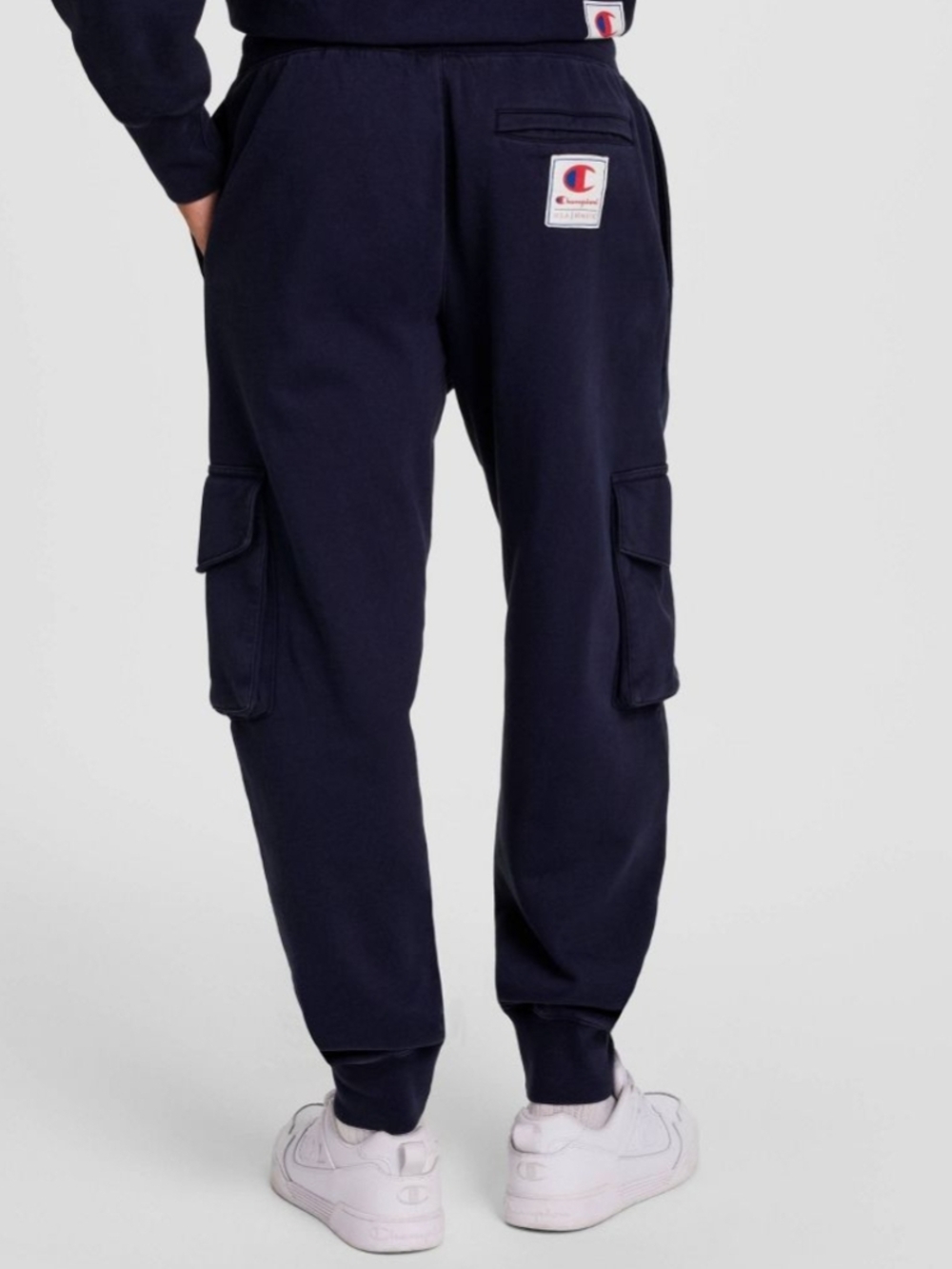 Champion Navy Washed Cargo Sweat Joggers Loose Fit